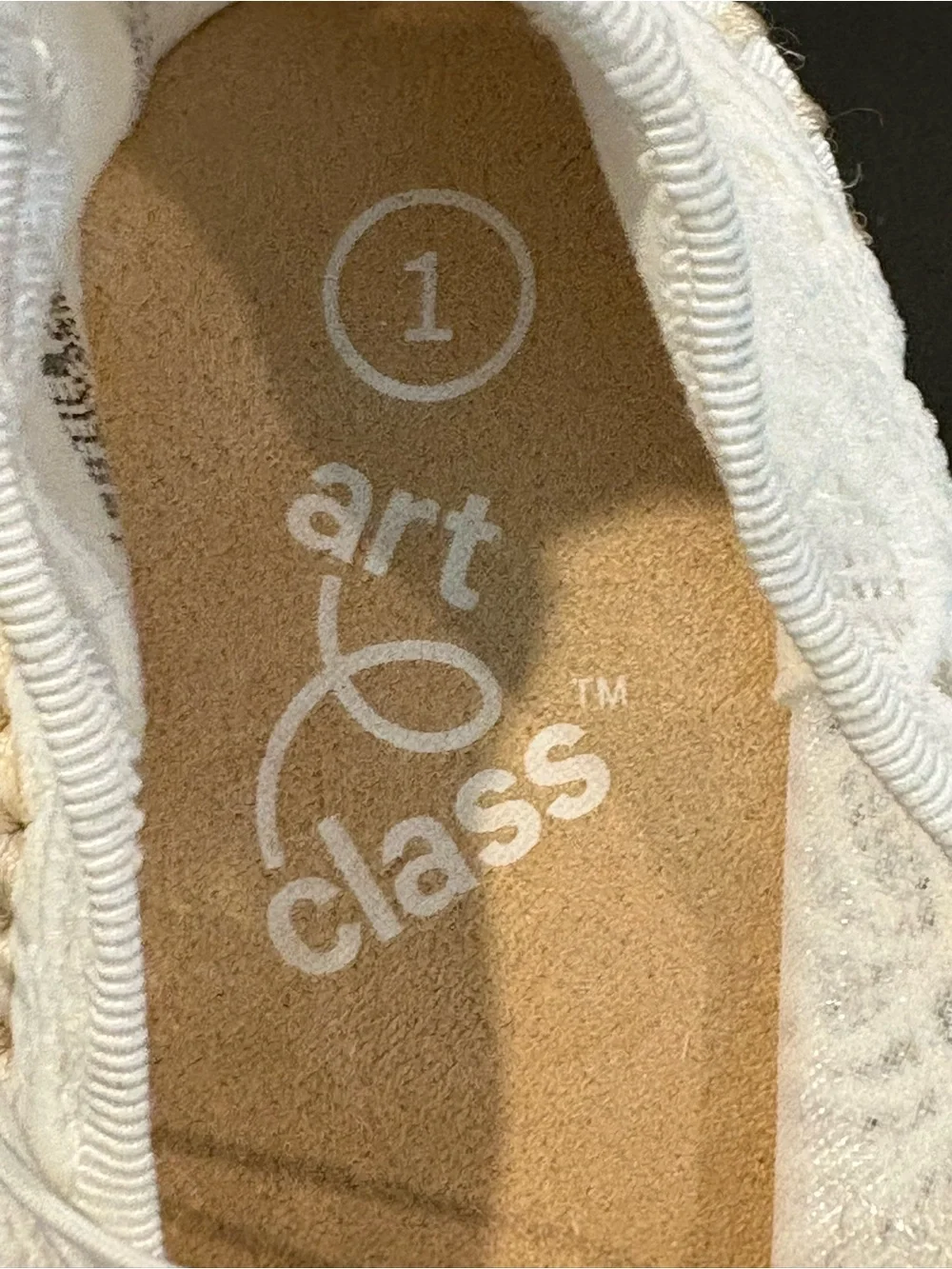 Art Class Kids White Madeline Lace Espadrille Mary Jane Flats Multiple Sizes